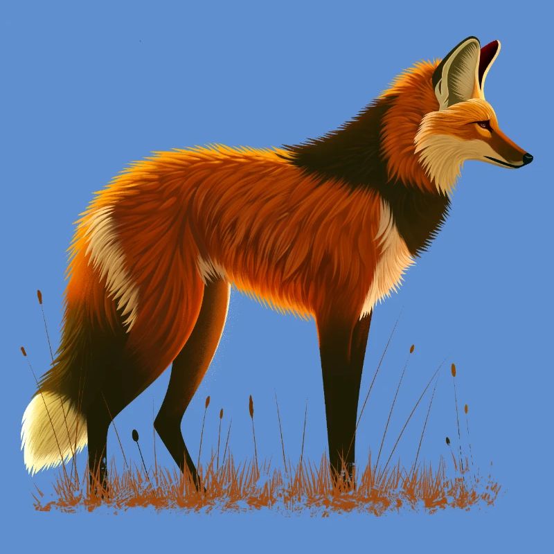 Mähnenwolf
