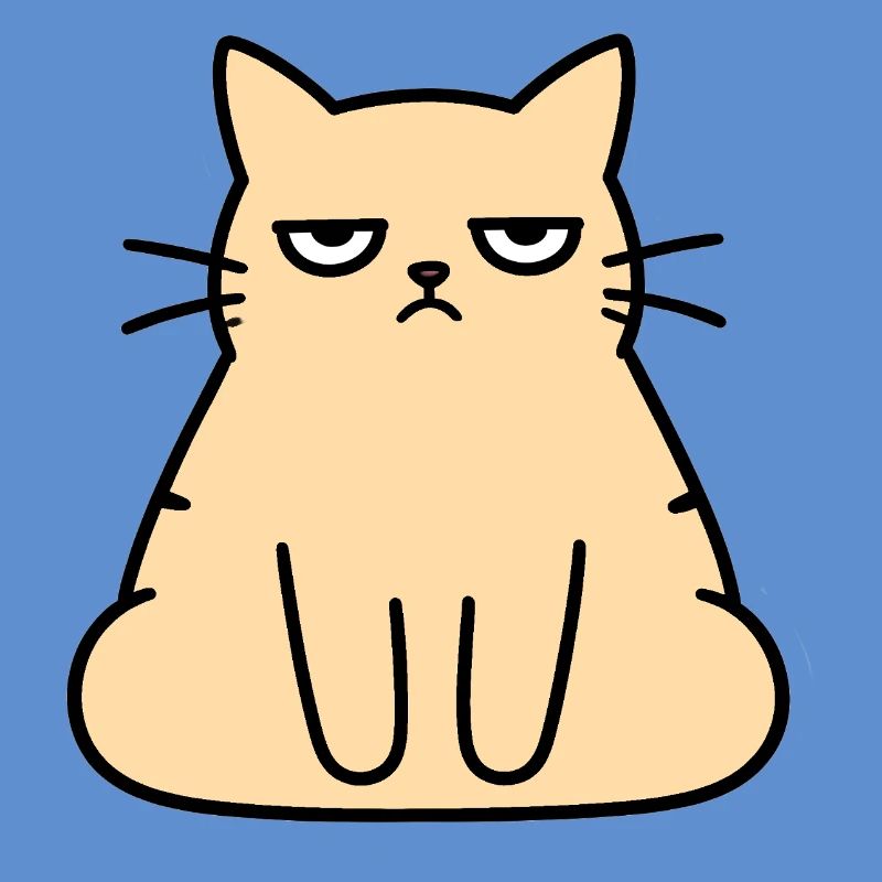 Grumpy Lounge-Katze