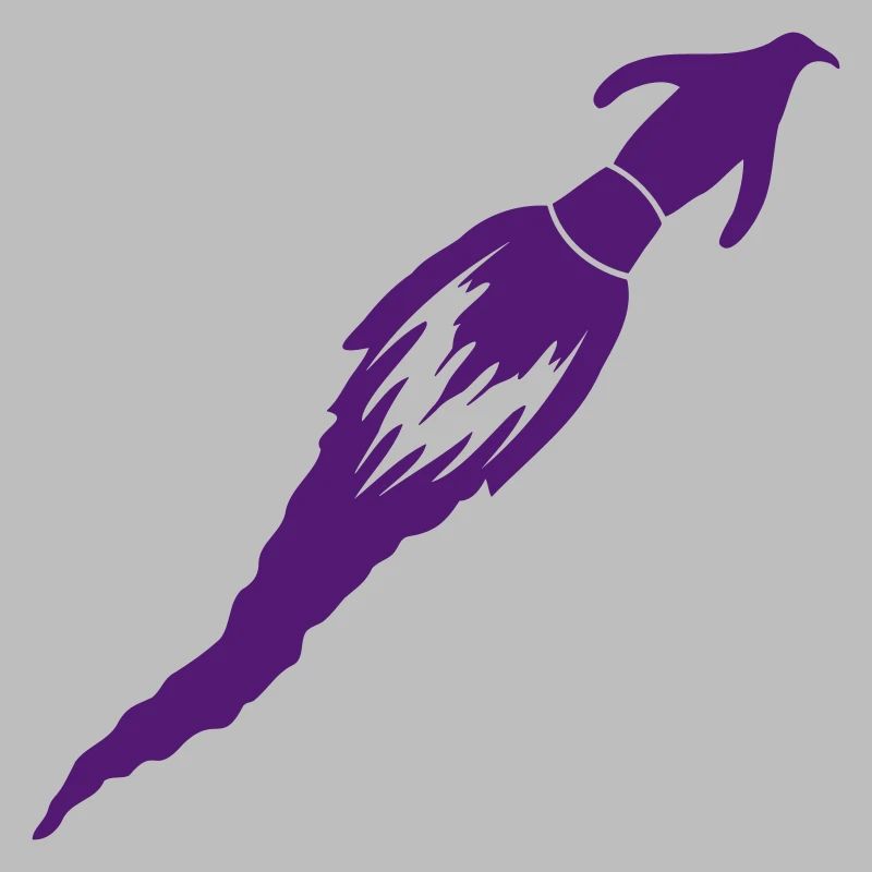 Funny Penguin Rocket Fire Fun Flight Flying