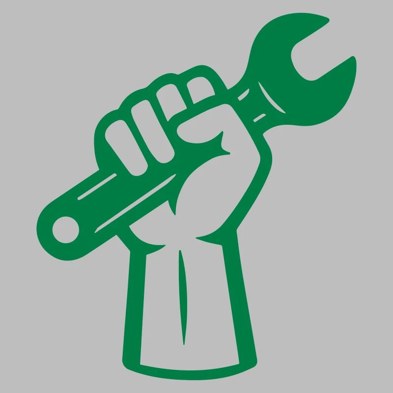 Logo de la clé à main. Outil à poing et clé