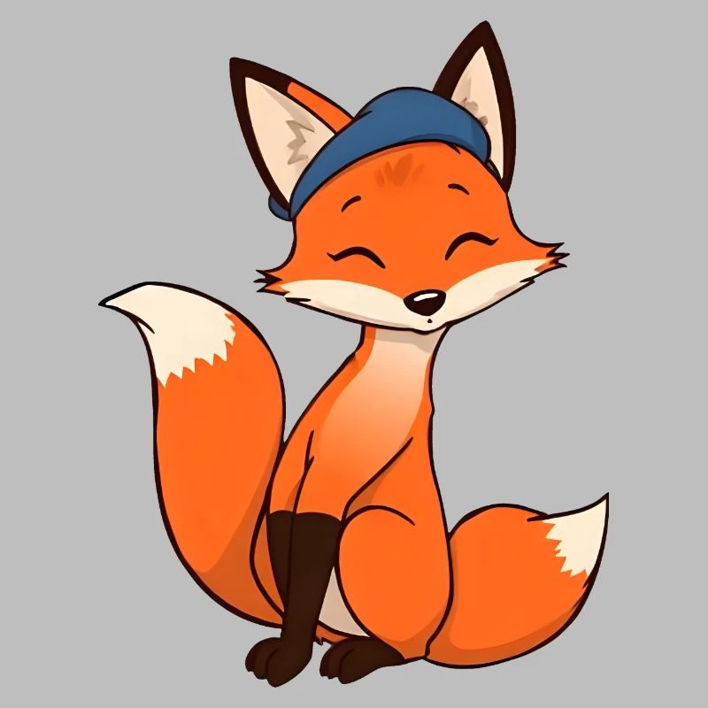 Chill Fox with Blue Headband