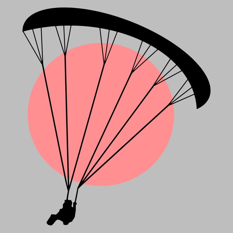 Paraglider Sunset Vector