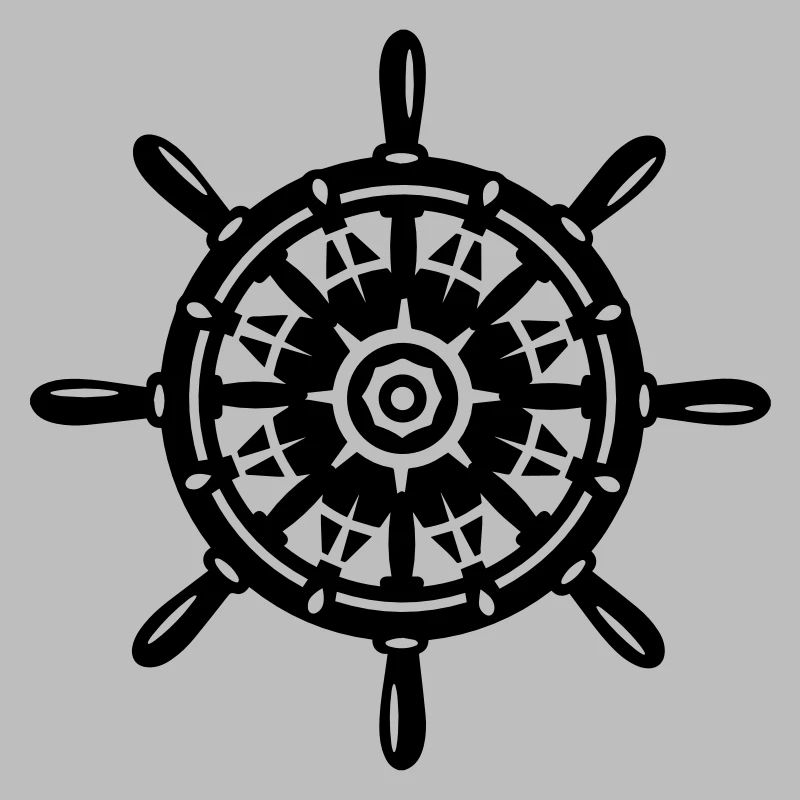 Une roue de bateau