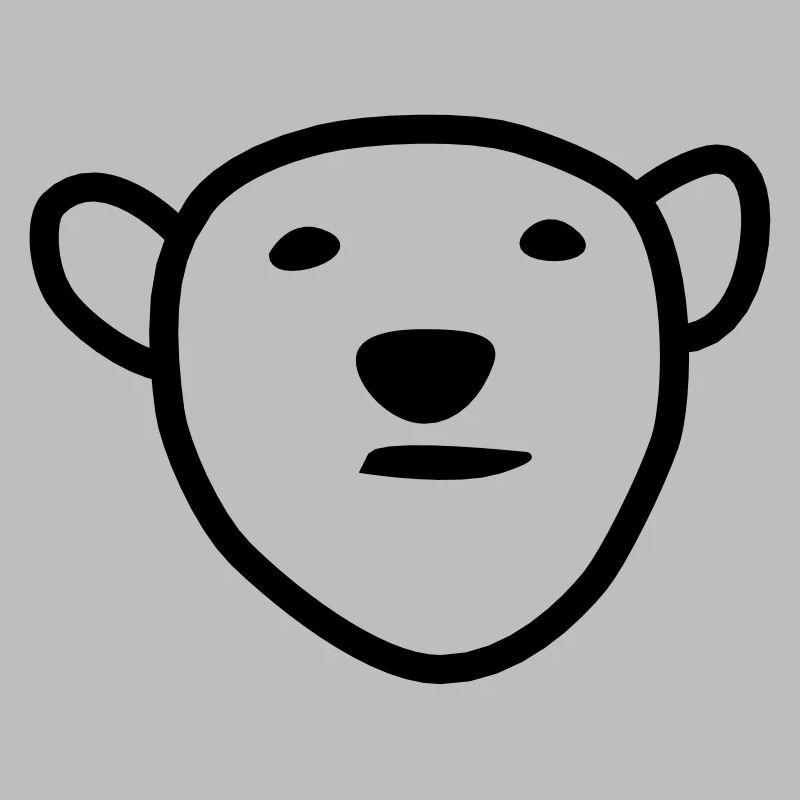 Polar bear head