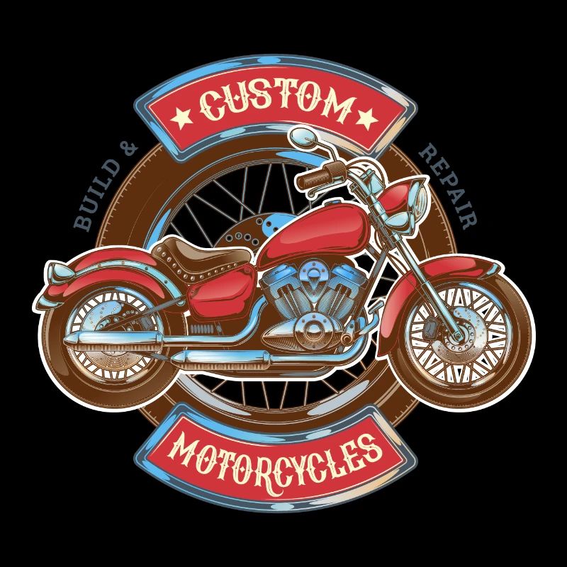 Custom Motorcycles Amerika Motorrad Retro Geschenk