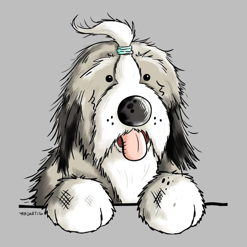 Happy Bearded Collie