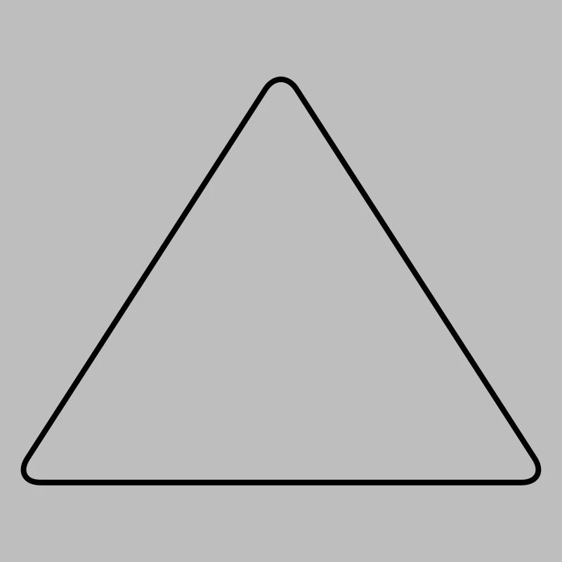 Triangle with rounded corners