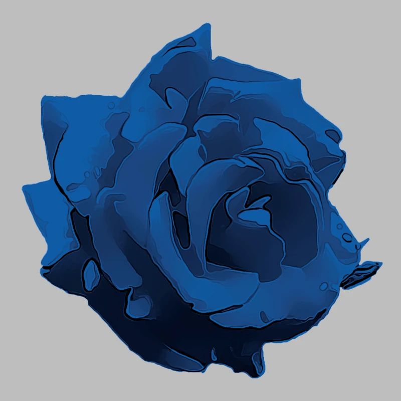 Fleur - Rose bleu