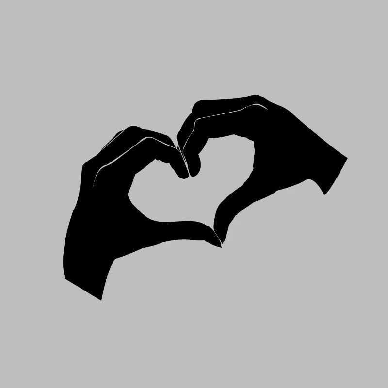 One heart with two hands
