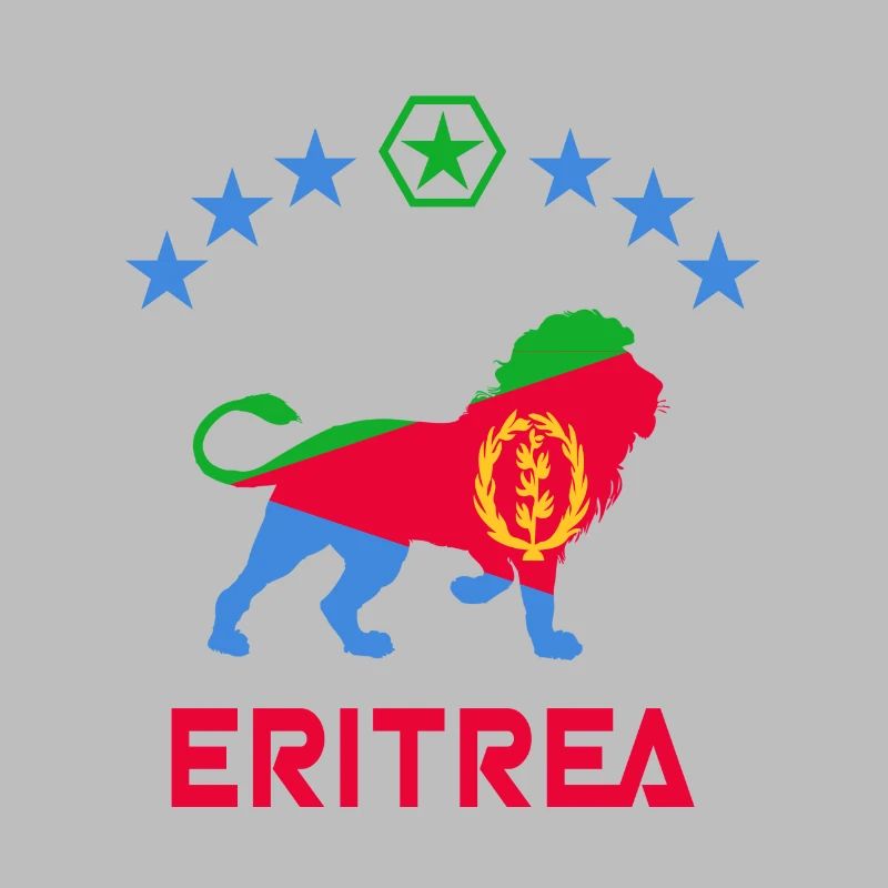 Conception de lion d'Érythrée