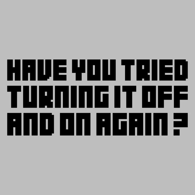 Turning It Off – Nerdiges Computer Statemen