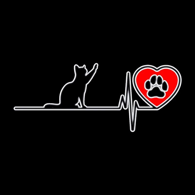 Ich liebe Katzen Pfoten