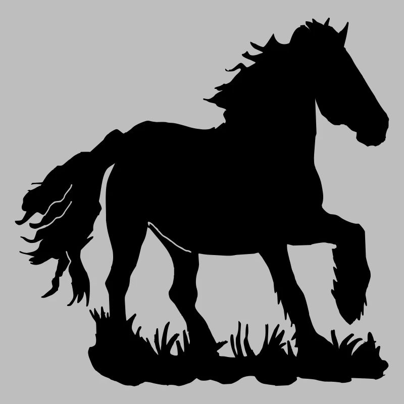 Friesians at a gallop