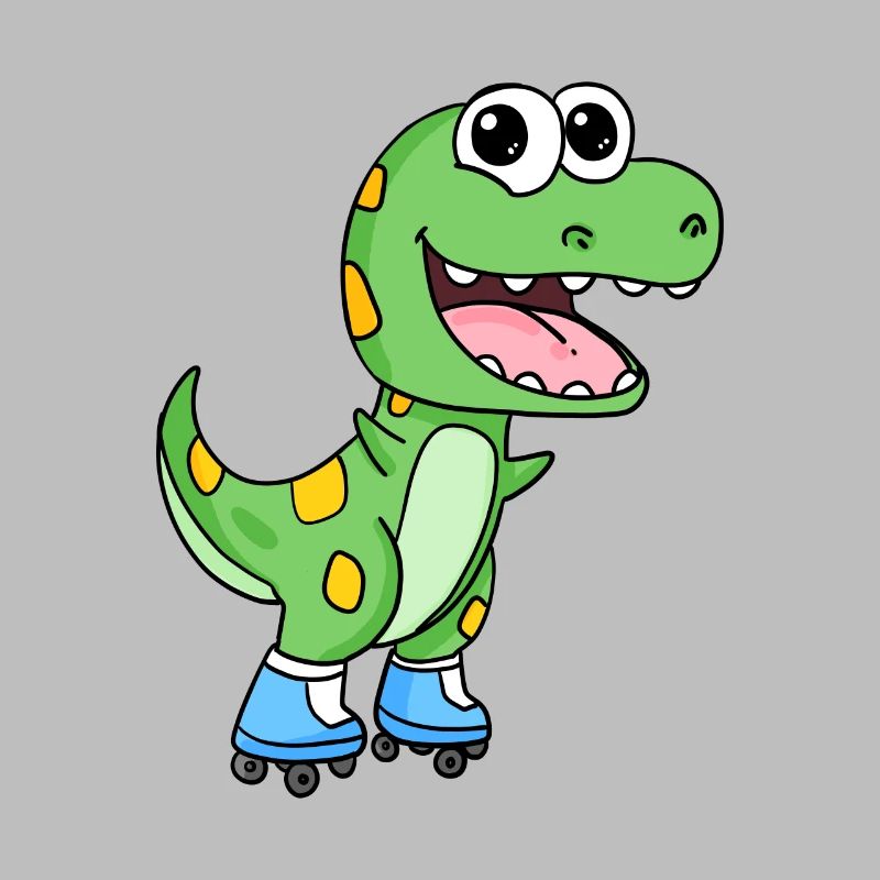 Inline Skating Rollschuhe Dinosaurier
