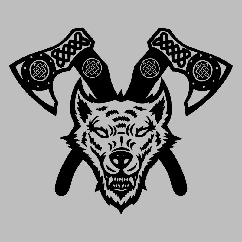 Äxte des schwarzen Wolfs und der Wikinger