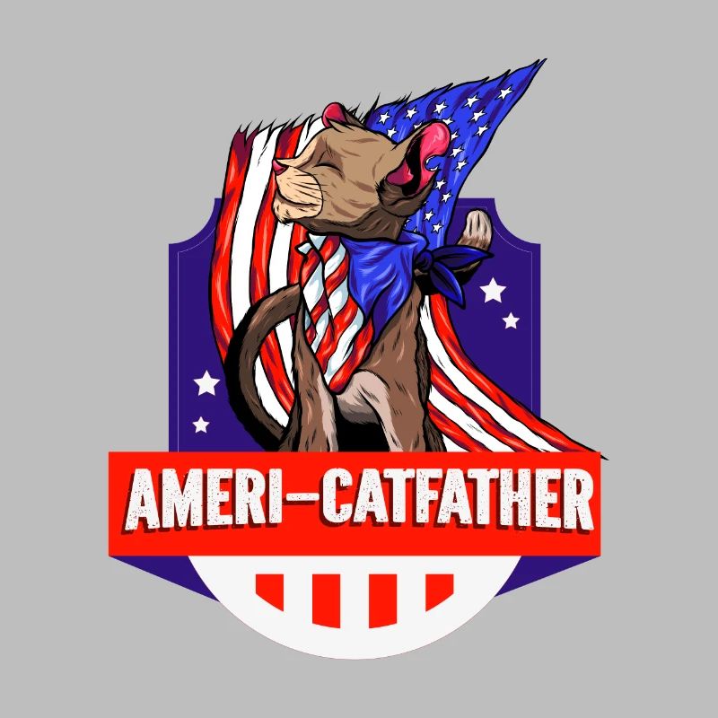 Ameri-catfather July 4 Independence Day