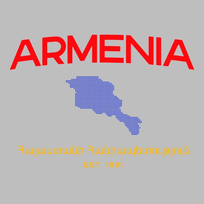 Armenia Map Script Emblem