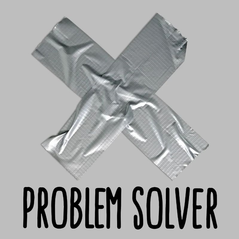 Lustig Klebeband Mann Vater Problem solver