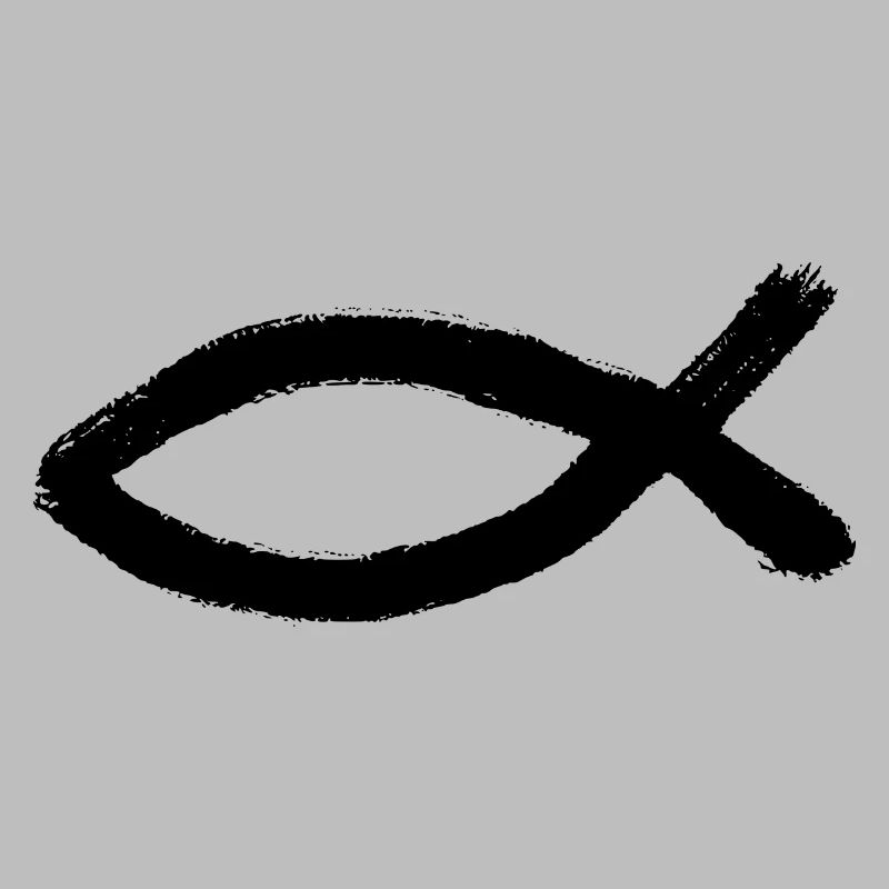 Jesus fish black Ichthys fish fish