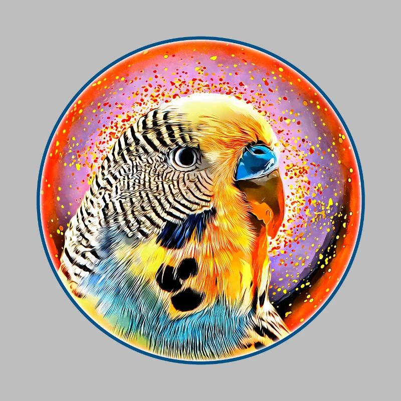 The budgie in bubble