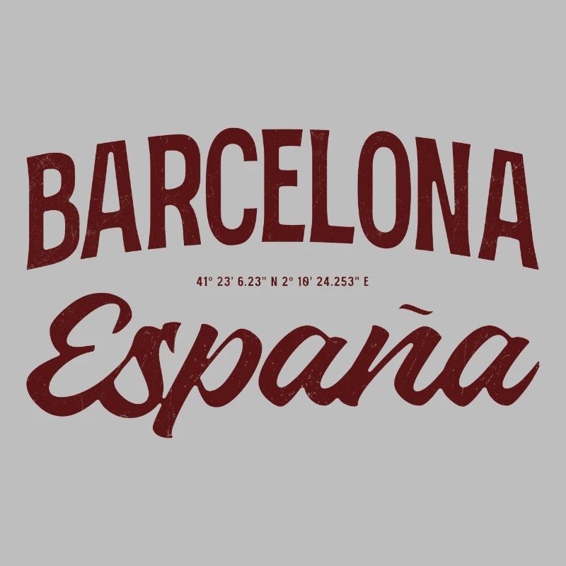 Barcelona Spanien Script Logo