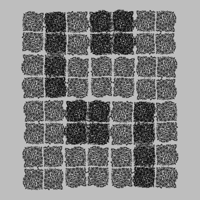 Abstract Cell Pattern in Black and White