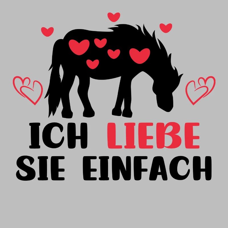 Pferdefan Statement Herz Pferde Islandpferde