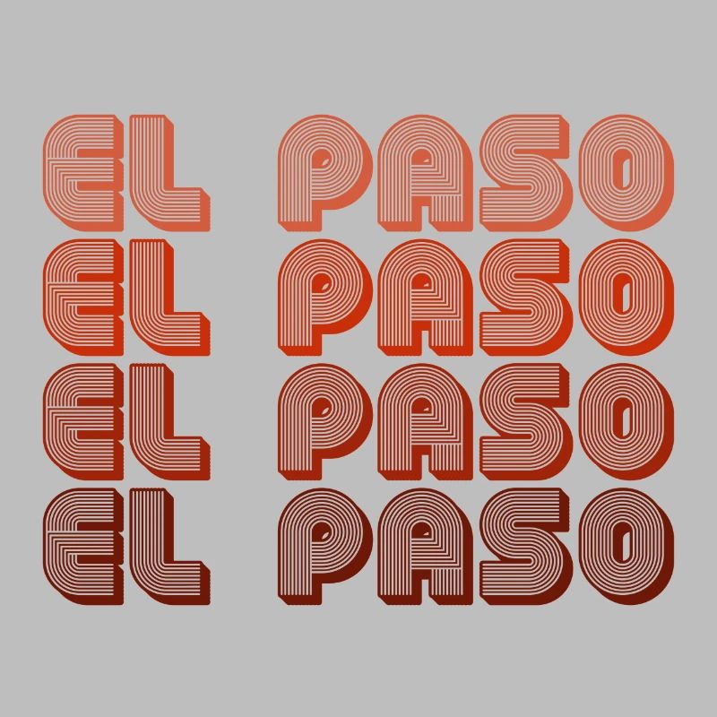 El Paso Gradient Retro Muster