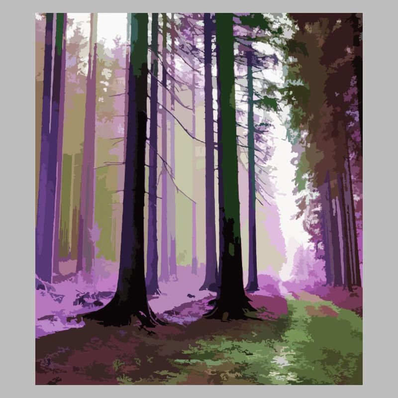 Forêt de nuages hantée