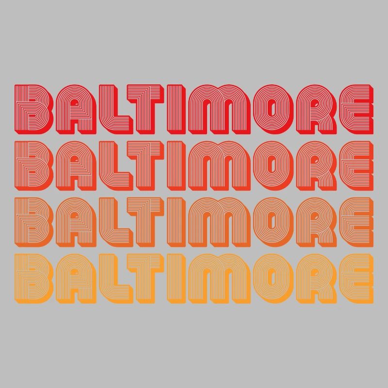 Baltimore Neon Gradient Repeats