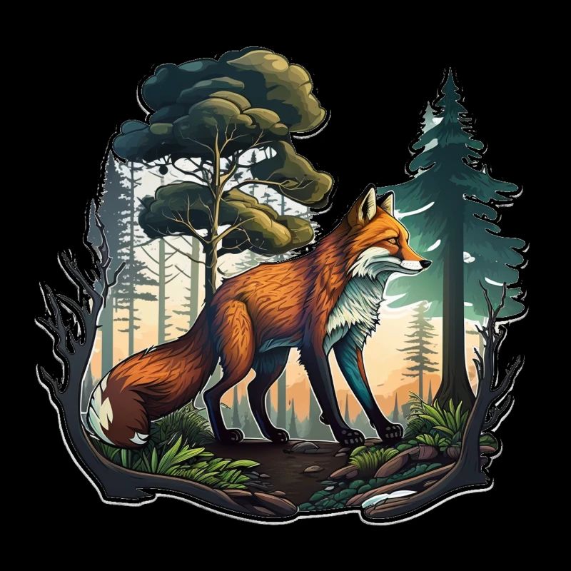 Fox in the forest