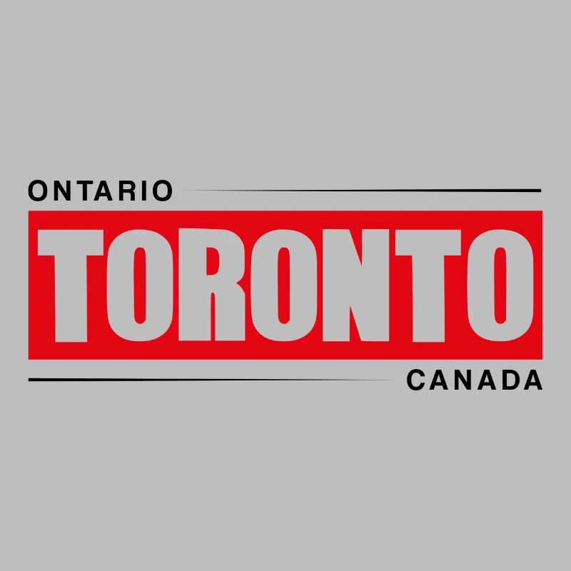Toronto Bold Red Black Logo