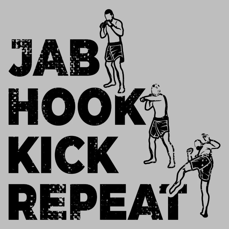 Routine de kickboxeur