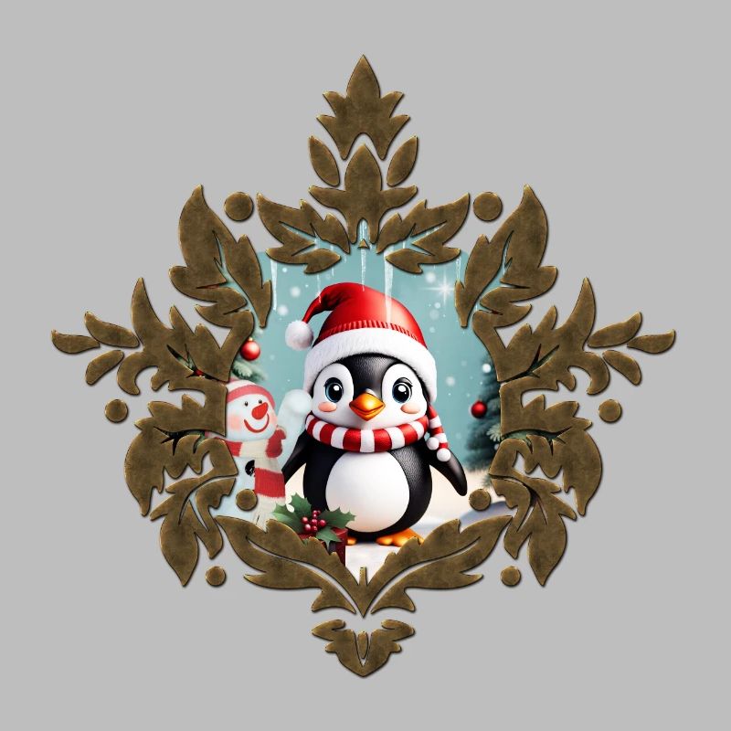 Pingouin drôle mignon
