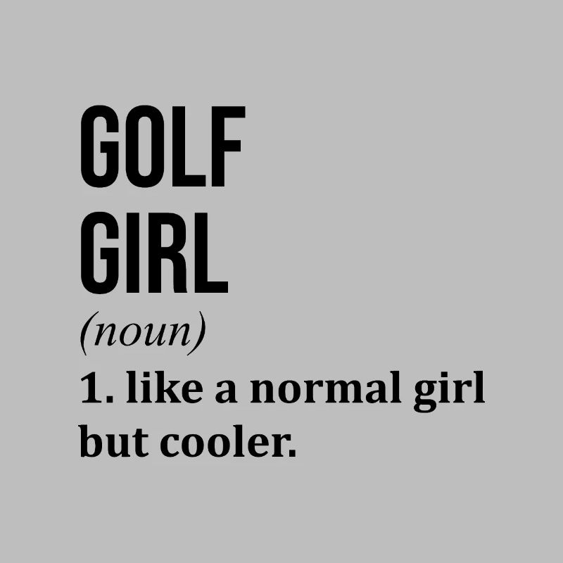 Fille de golf drôle de citation de golf