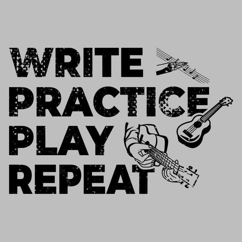 Writing, practicing, playing, repeating