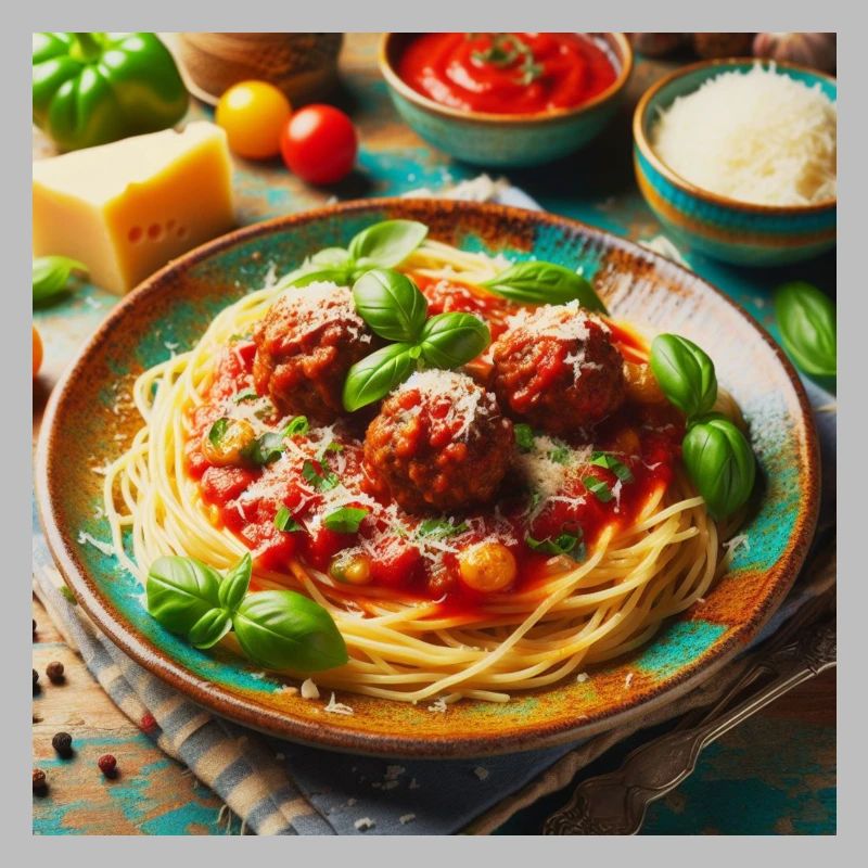 Spaghetti à la viande
