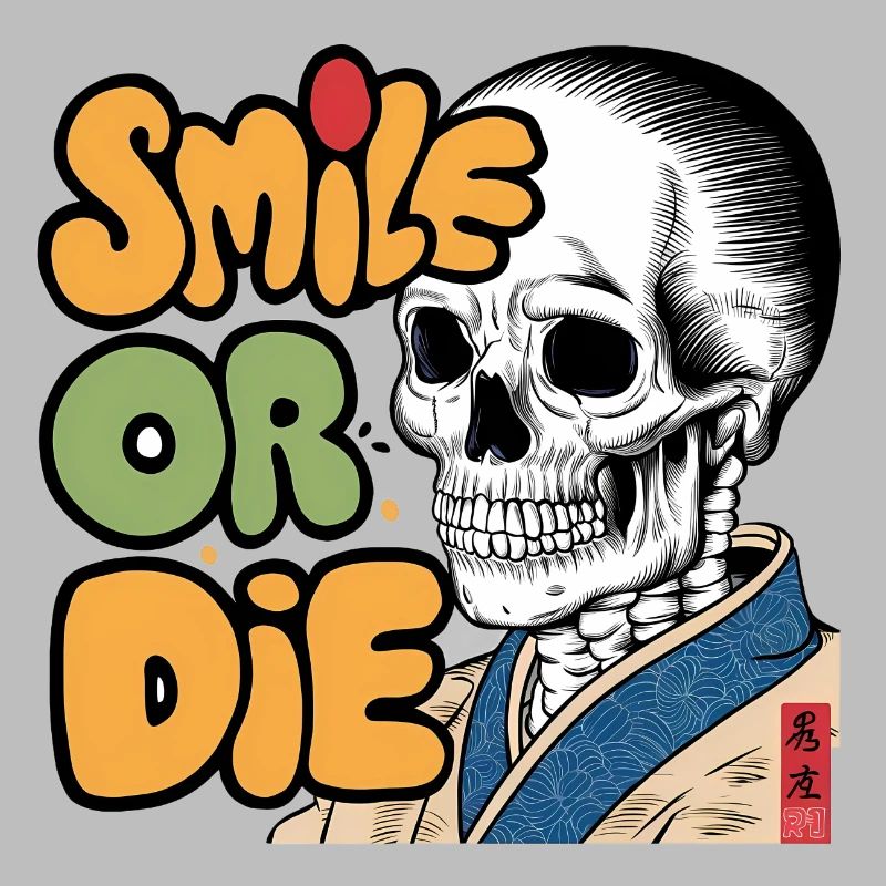 Skeletor with Optimistic Message