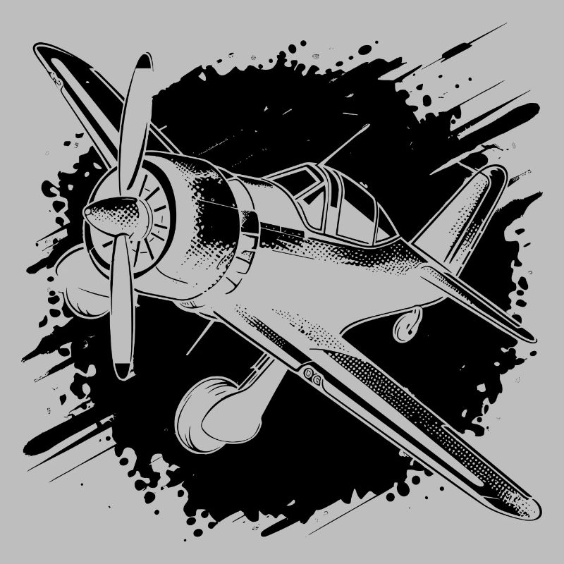 Propeller Airplane Sketch