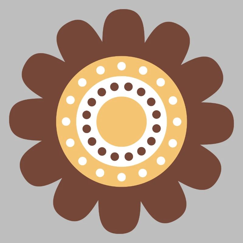 Süße braune Gänseblümchenblume