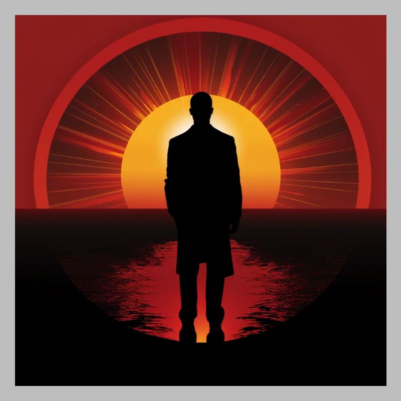 Sunset Shadow Wanderer
