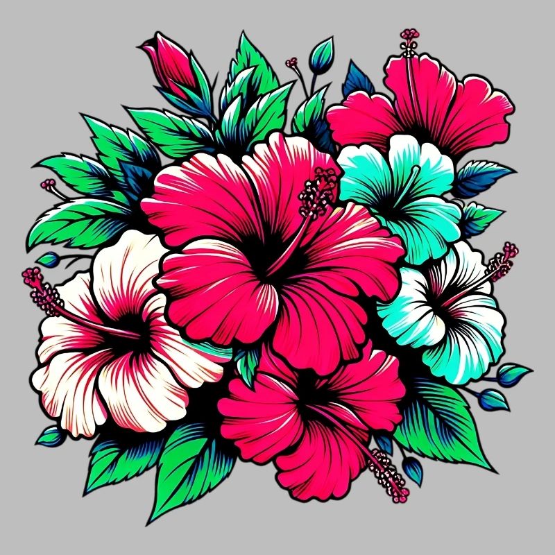 Fleurs d’hibiscus
