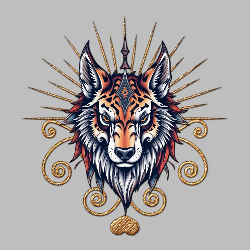 Atemberaubender Wolfskopf