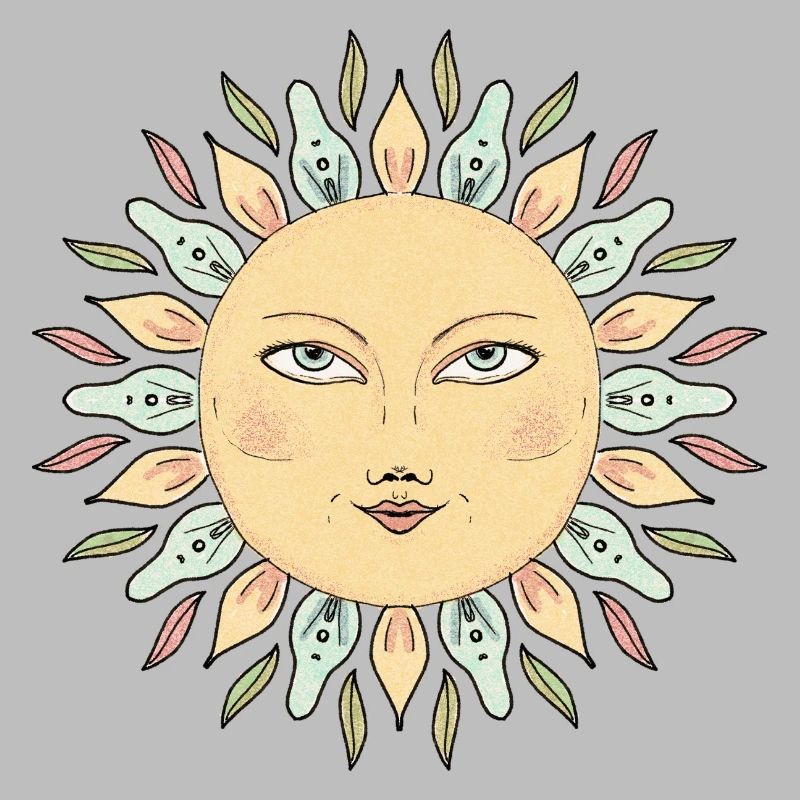 Style Mandala Face de Soleil