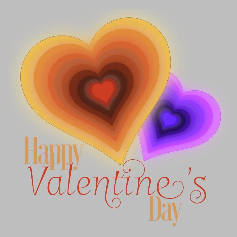 Saint Valentin - Coeurs Groovy Flash