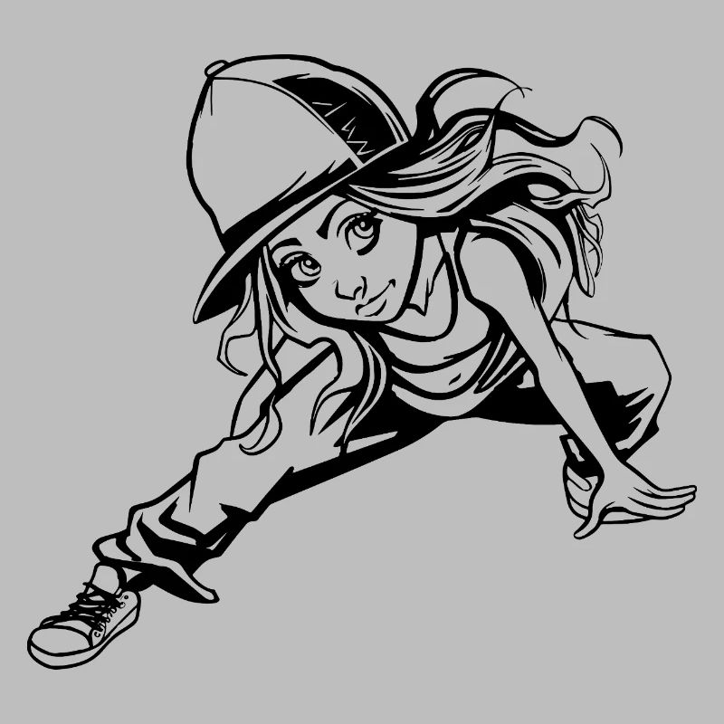 Fille de breakdance