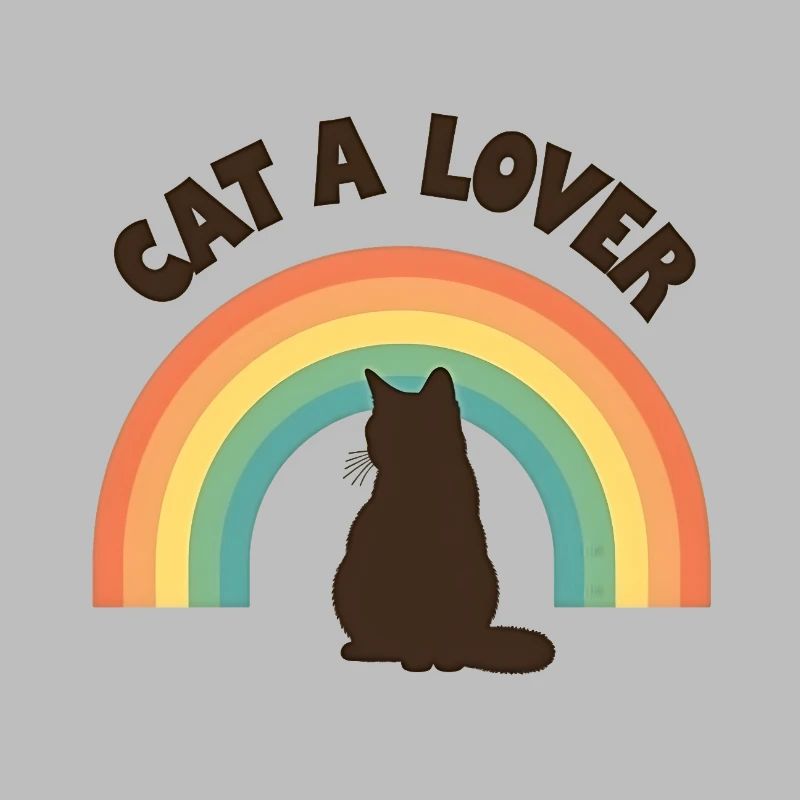 Regenbogen Liebe Katze