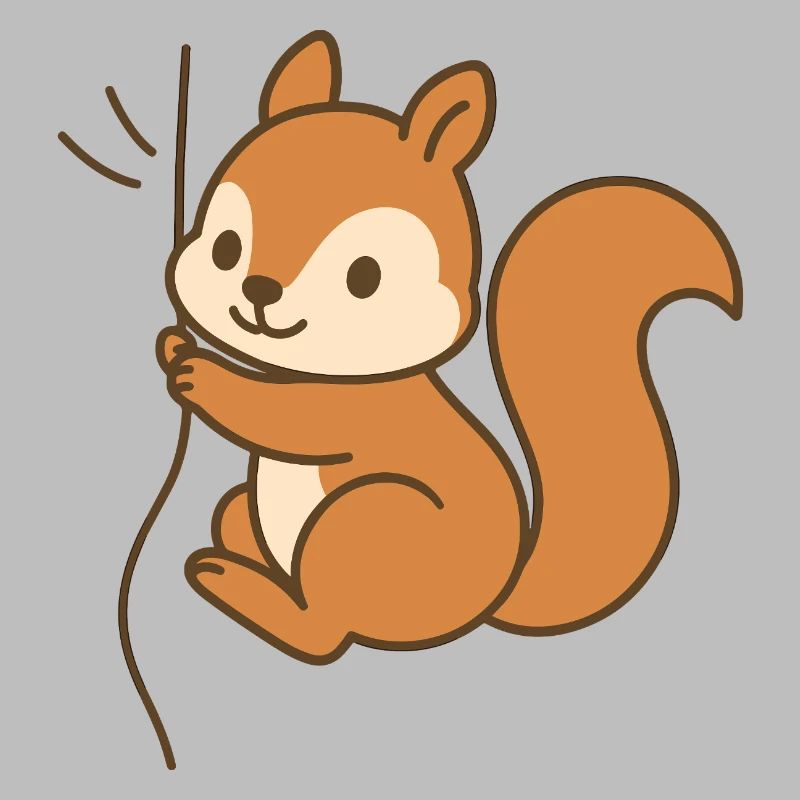 Eingekuschelt Eichhörnchen