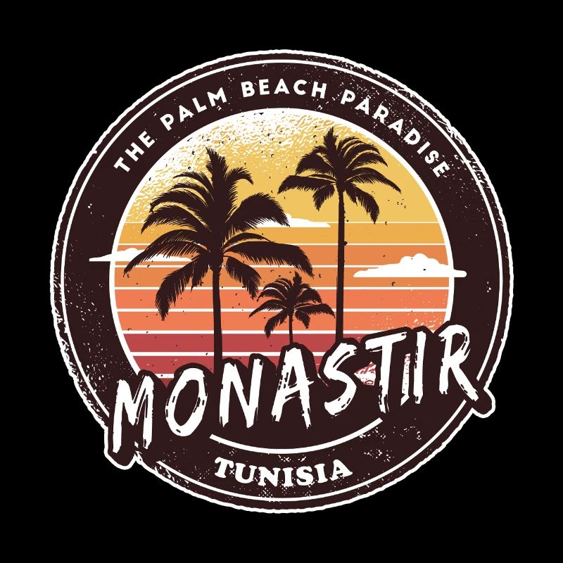 Monastir Palm Trees Vintage Design