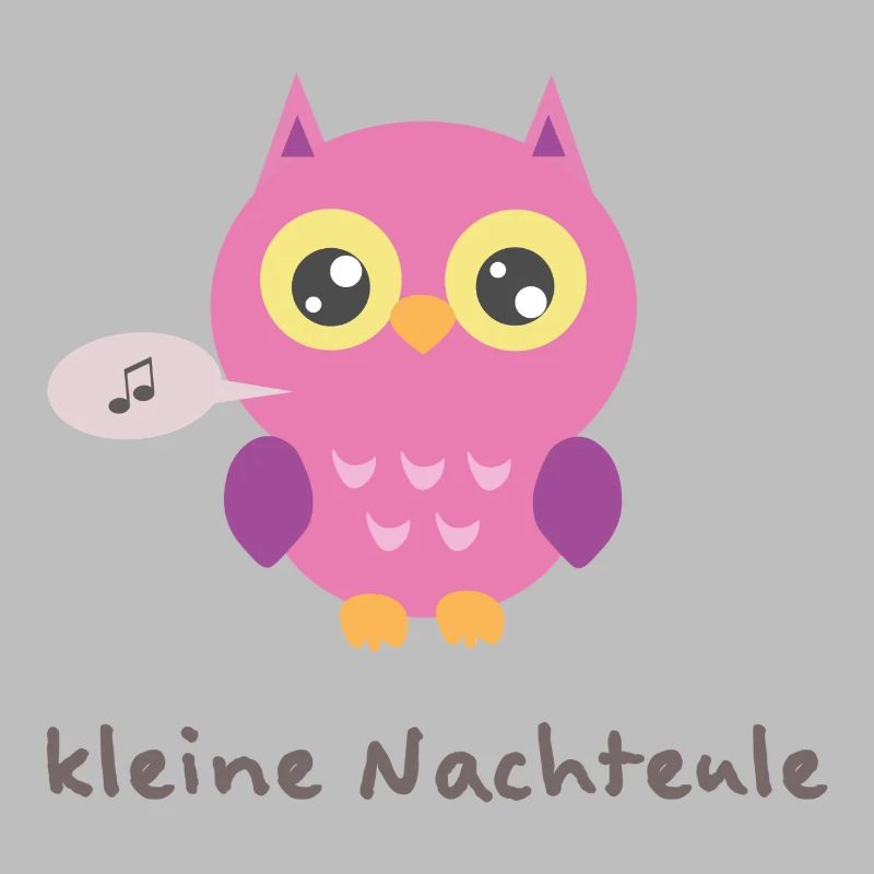 Kuschelige Eule mit Singender Note